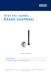 Eksen uzatması Ürün veri sayfası TR