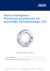 Montageringe LED Sensortaster Karta katalogowa PL
