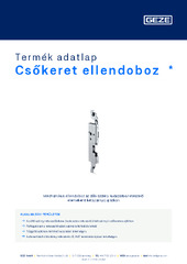 Csőkeret ellendoboz  * Termék adatlap HU