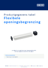 Flexibele openingsbegrenzing Productgegevens tabel NL