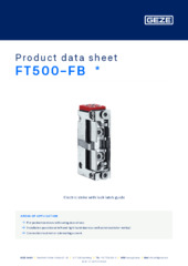 FT500-FB  * Product data sheet EN