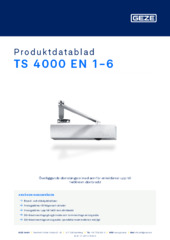 TS 4000 EN 1-6 Produktdatablad SV