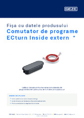 Comutator de programe ECturn Inside extern  * Fișa cu datele produsului RO