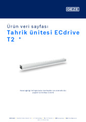 Tahrik ünitesi ECdrive T2  * Ürün veri sayfası TR