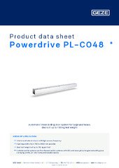 Powerdrive PL-CO48  * Product data sheet EN