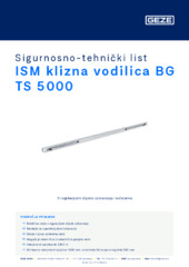 ISM klizna vodilica BG TS 5000 Sigurnosno-tehnički list HR