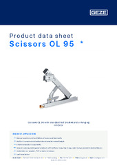 Scissors OL 95  * Product data sheet EN
