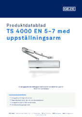TS 4000 EN 5-7 med uppställningsarm Produktdatablad SV