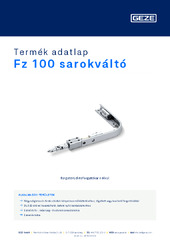 Fz 100 sarokváltó Termék adatlap HU
