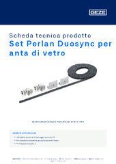 Set Perlan Duosync per anta di vetro Scheda tecnica prodotto IT