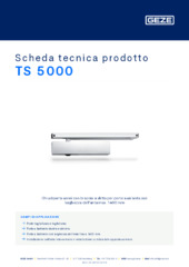 TS 5000 Scheda tecnica prodotto IT