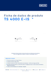 TS 4000 E-IS  * Ficha de dados de produto PT