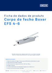 Corpo de fecho Boxer EFS 4-6 Ficha de dados de produto PT