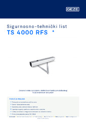 TS 4000 RFS  * Sigurnosno-tehnički list HR