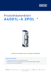 A4001L-A 2POL  * Produktdatenblatt DE