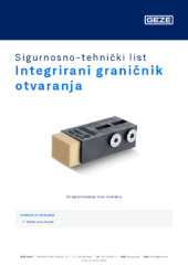 Integrirani graničnik otvaranja Sigurnosno-tehnički list HR