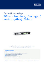 ECturn Inside ajtómozgató motor nyílóajtókhoz Termék adatlap HU
