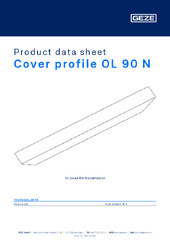 Cover profile OL 90 N Product data sheet EN