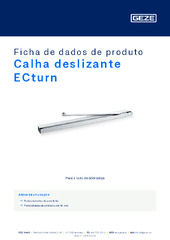 Calha deslizante ECturn Ficha de dados de produto PT