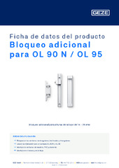 Bloqueo adicional para OL 90 N / OL 95 Ficha de datos del producto ES