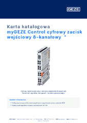 myGEZE Control cyfrowy zacisk wejściowy 8-kanałowy  * Karta katalogowa PL