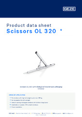Scissors OL 320  * Product data sheet EN
