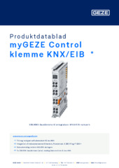 myGEZE Control klemme KNX/EIB  * Produktdatablad DA