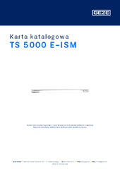 TS 5000 E-ISM Karta katalogowa PL