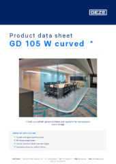 GD 105 W curved  * Product data sheet EN