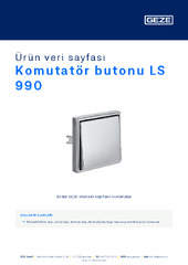 Komutatör butonu LS 990 Ürün veri sayfası TR