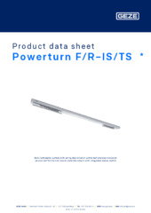 Powerturn F/R-IS/TS  * Product data sheet EN