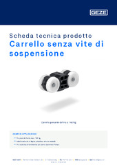 Carrello senza vite di sospensione Scheda tecnica prodotto IT