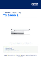 TS 5000 L Termék adatlap HU