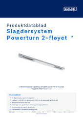 Slagdørsystem Powerturn 2-fløyet  * Produktdatablad NB