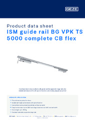 ISM guide rail BG VPK TS 5000 complete CB flex Product data sheet EN