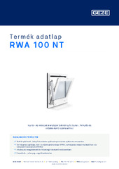 RWA 100 NT Termék adatlap HU