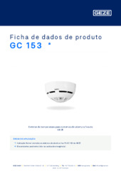 GC 153  * Ficha de dados de produto PT