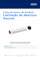 Limitação da abertura flexível Ficha de dados de produto PT