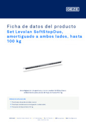 Set Levolan SoftStopDuo, amortiguado a ambos lados, hasta 100 kg Ficha de datos del producto ES