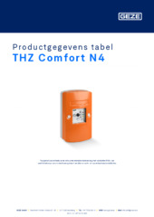 THZ Comfort N4 Productgegevens tabel NL