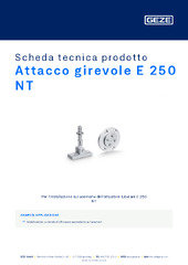 Attacco girevole E 250 NT Scheda tecnica prodotto IT