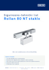 Rollan 80 NT staklo Sigurnosno-tehnički list HR
