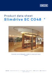 Slimdrive SC CO48  * Product data sheet EN