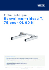 Renvoi mur-rideau T. 75 pour OL 90 N Fiche technique FR
