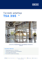 TSA 395  * Termék adatlap HU