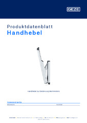 Handhebel Produktdatenblatt DE