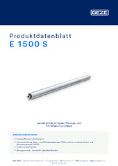 E 1500 S Produktdatenblatt DE