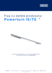 Powerturn IS/TS  * Fișa cu datele produsului RO