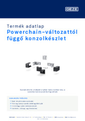 Powerchain-változattól függő konzolkészlet Termék adatlap HU