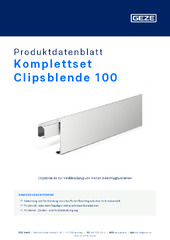 Komplettset Clipsblende 100 Produktdatenblatt DE